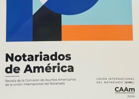 انتشار نسخه اول مجله Notariados de América کمیسیون امور آمریکا اتحادیه جهانی سردفتران